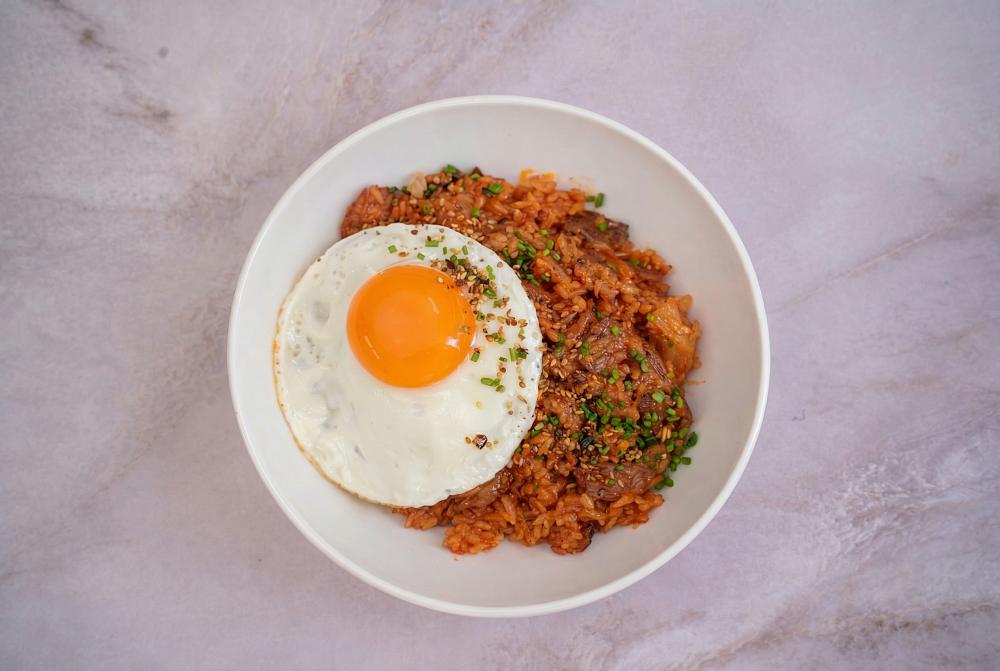 Рис кимчи с говядиной 