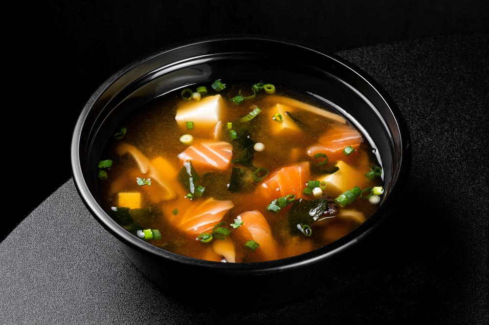 Мисо-суп с лососем