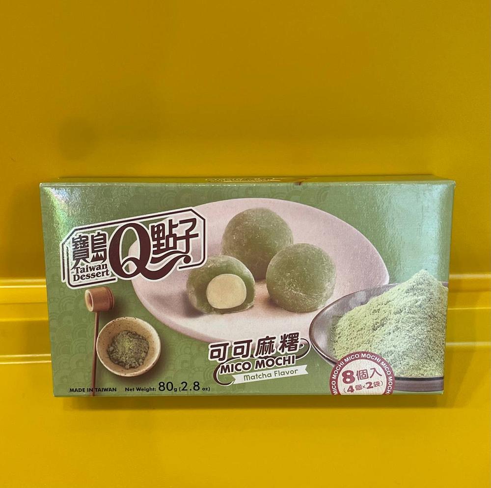 Какао-моти с чаем матча