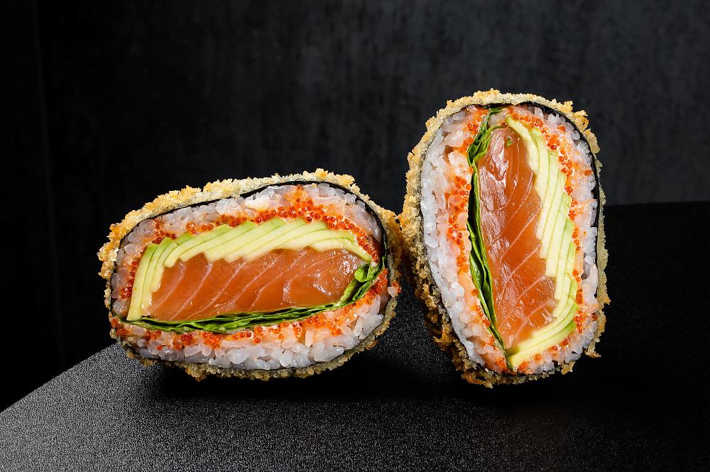 Бургер с лососем