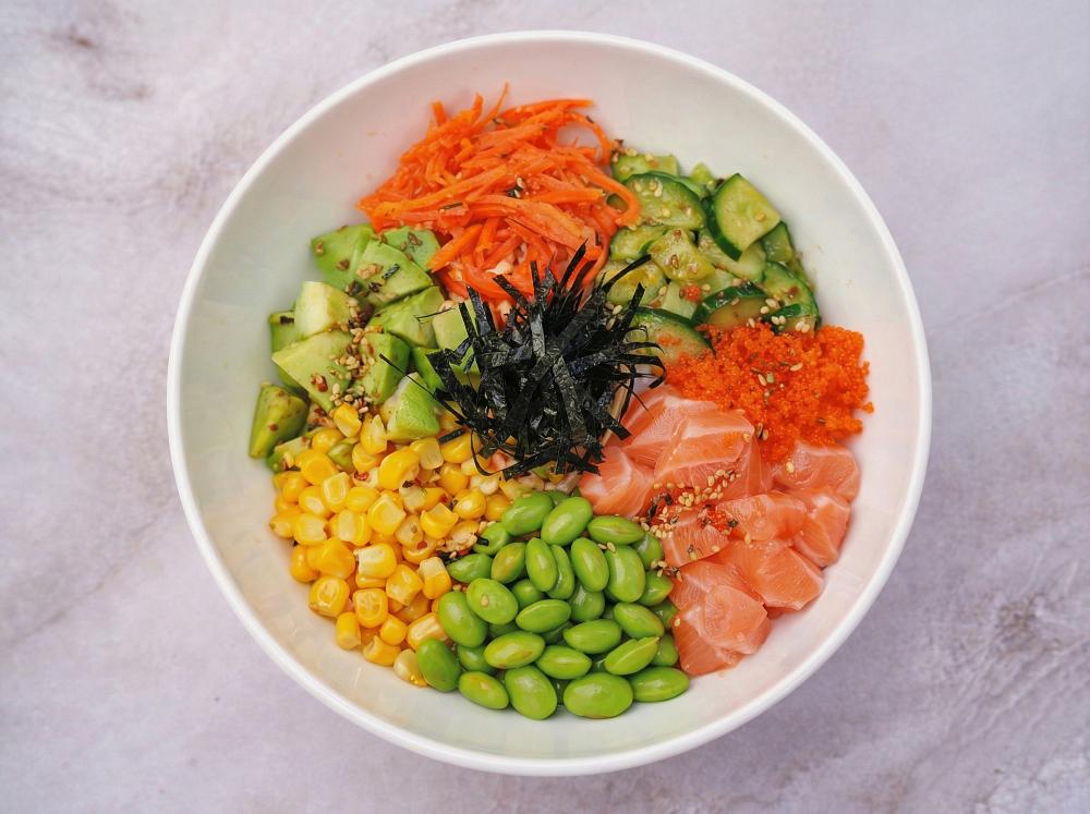  Поке с лососем