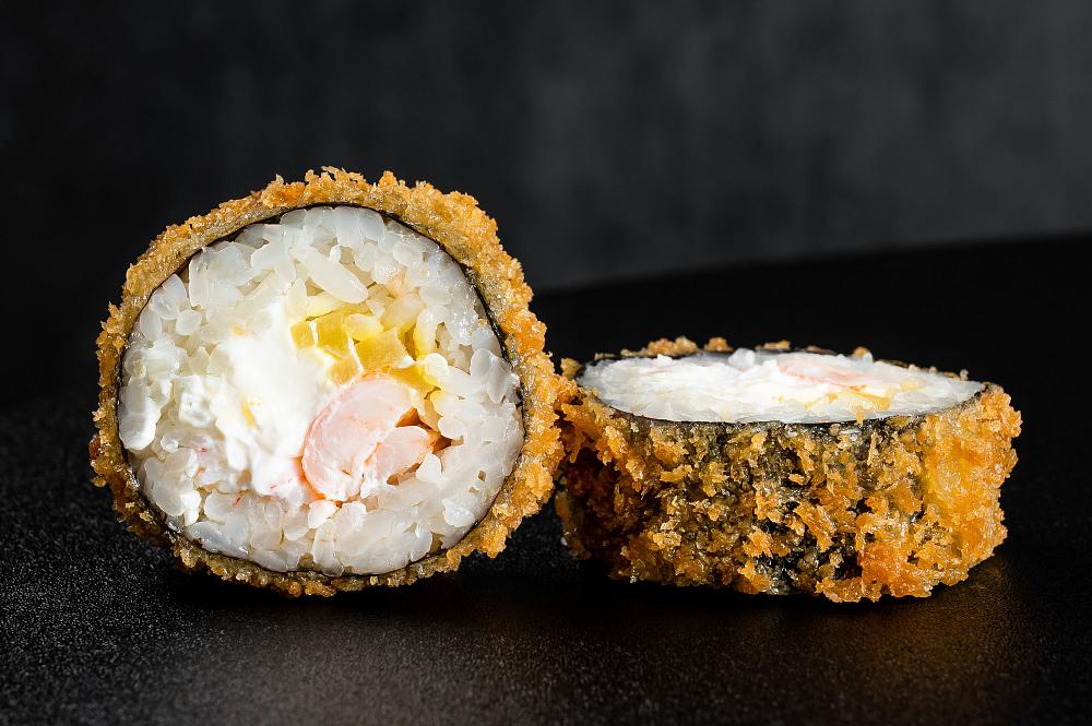 Ролл темпура с креветкой и снежным крабом