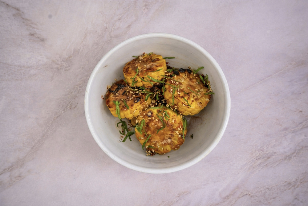 Жаренная кукуруза в азиатском соусе 